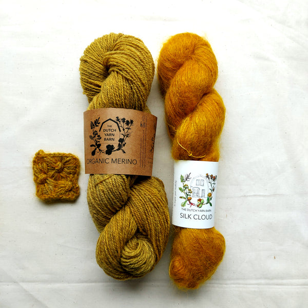 NEW IN; YELLOW Making Kit “Late Bloomer Mittens” - The naturally dyed version